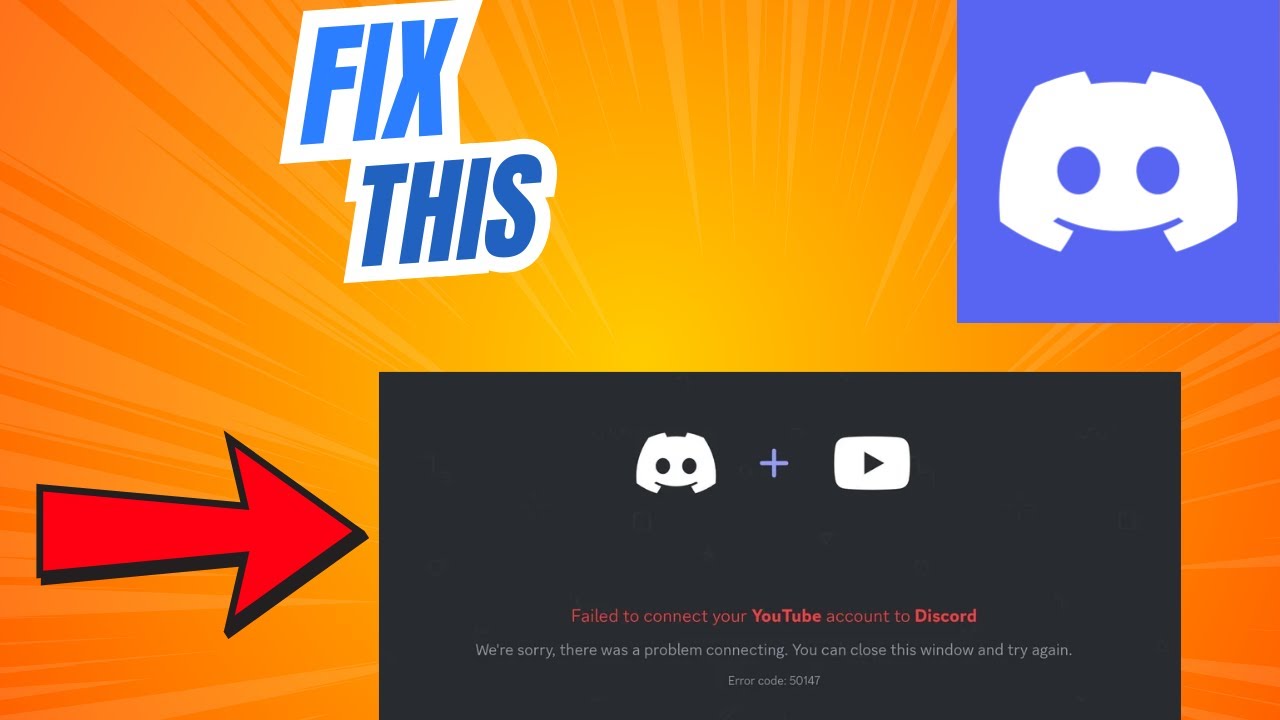 How to Fix Failed to Connect your YouTube Account to Discord - YouTube