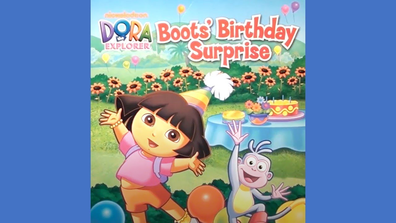 BOOTS' BIRTHDAY SURPRISE Read Aloud, English, Dora the Explorer dora