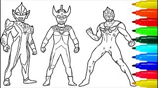 Ultraman Taro Zero Hikari Coloring Pages | Colouring Pages For Kids With Colored Markers