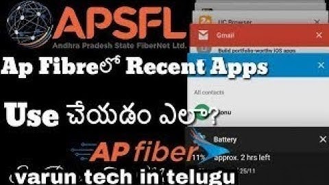 How to view recents in ap fiber set top box by varun tech in telugu