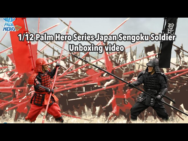 Unboxing video of  Palm Hero Series Japan Sengoku Soldier Red