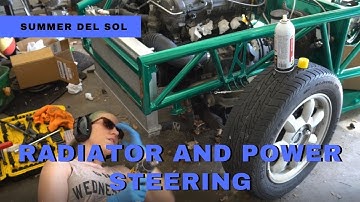 Exocet Steering Rack Depower and Radiator Install
