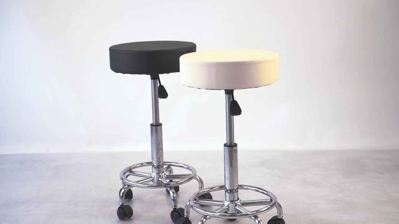 Master Pro Stools Stool for master RESTPRO Round 2 Cream Overview - YouTube