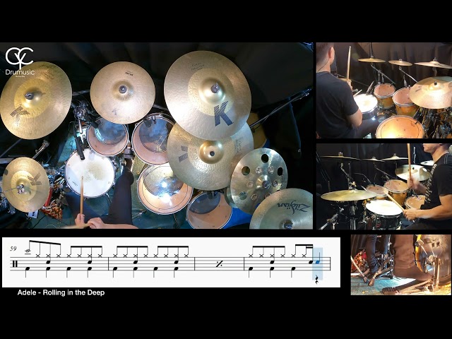 Rolling in the Deep - Adele / Drum Cover By CYC ( @cycdrumusic) score & sheet music class=
