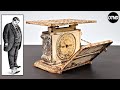 1900s antique bathroom scale restoration