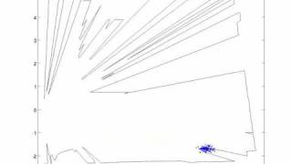 Mobile robot tracking a person while walking