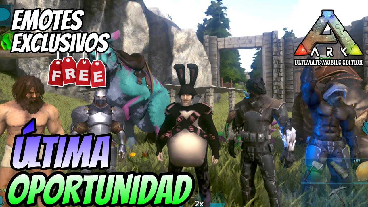 CONSIGUE los Emotes EXCLUSIVOS GRATIS  en Ark Mobile | SE ACABA el Tiempo!