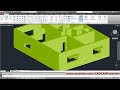AutoCAD 3D House Modeling Tutorial Beginner Basic - 1