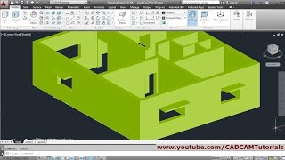 AutoCAD 3D House Modeling Tutorial Beginner Basic - 1