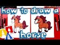 How To Draw A Cartoon Horse