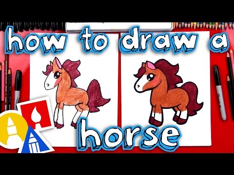 How To Draw A Cartoon Horse