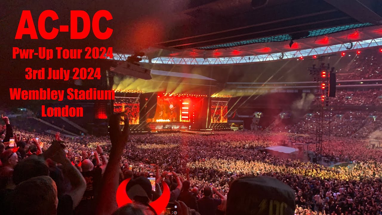 ACDC Prw Up Tour 2024 Wembley Stadium 3rd July 2024 - YouTube