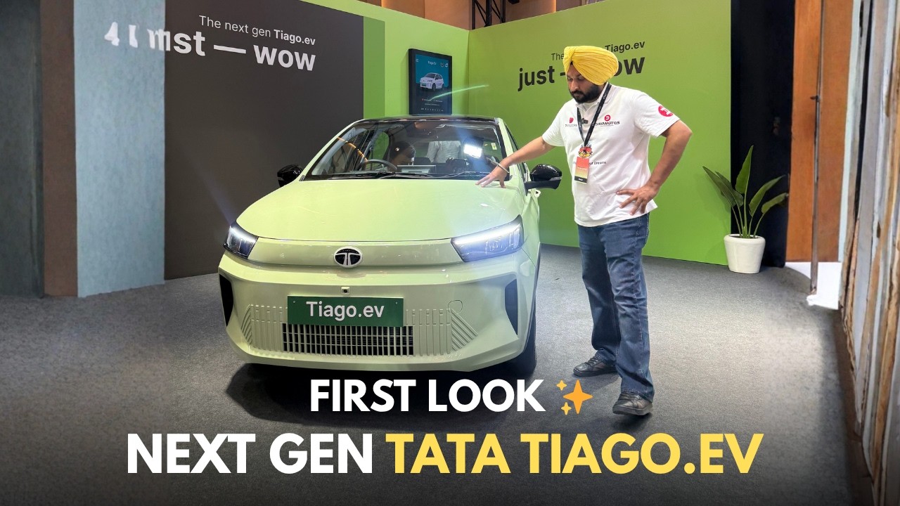 ⁣FIRST LOOK NEXT GEN TATA TIAGO.EV 😍 | STARTING AT - 6.99 LAKH RS /- | DAYAKARAN VLOGS