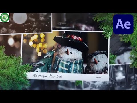 ae project file Christmas Gallery Slideshow 27-Video World ||After Effects Project free Download