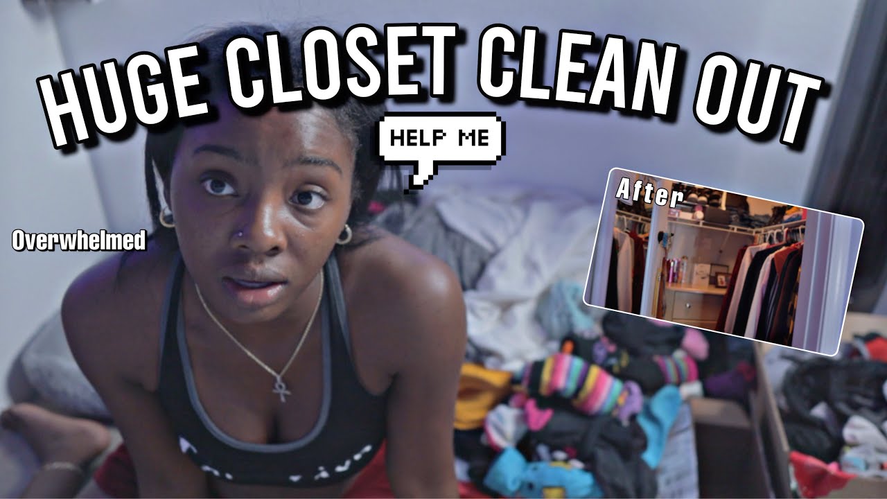 HUGE closet cleanout 2021 *spring cleaning* - YouTube