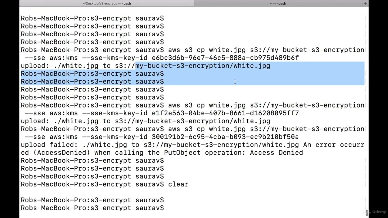 04 015 AWS S3 Server Side Encryption  SSE C with the AWS CLI