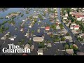 Drone visuals show extent of destruction after dam collapse in Ukraine
