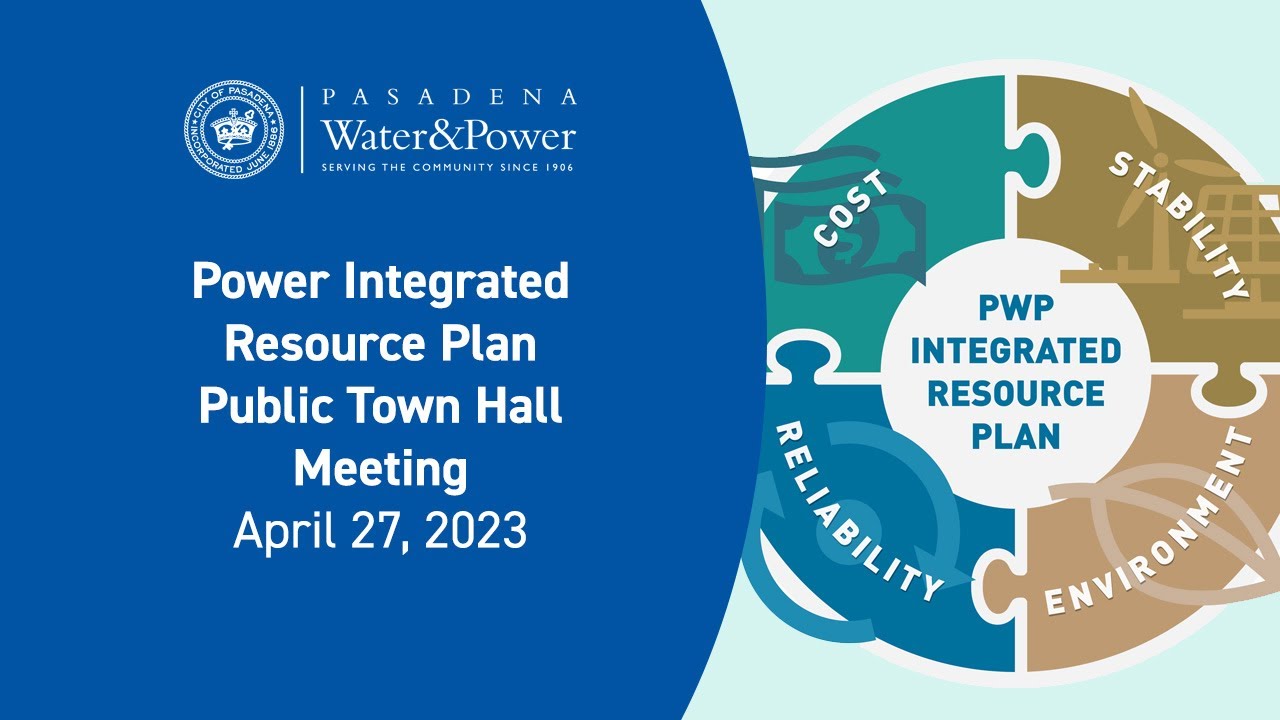 Power Integrated Resource Plan Public Town Hall Meeting April 28