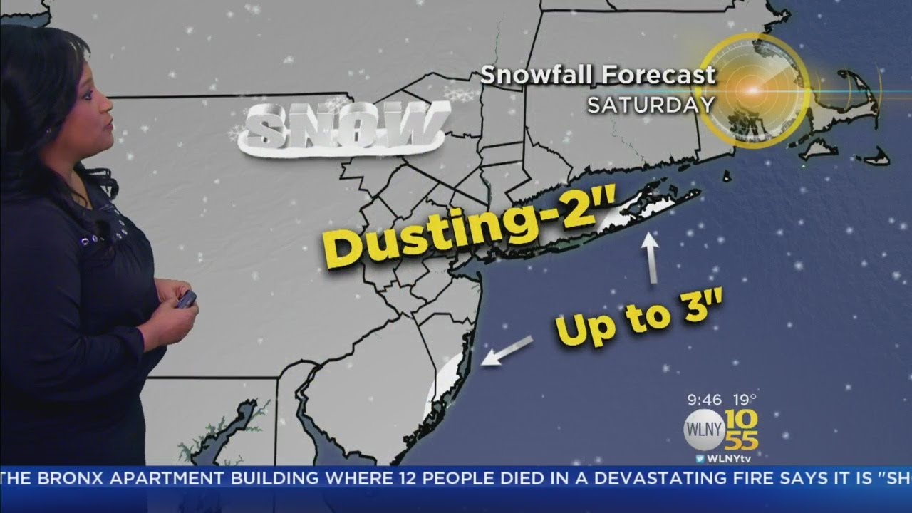 Snow Showers Ahead Saturday - YouTube