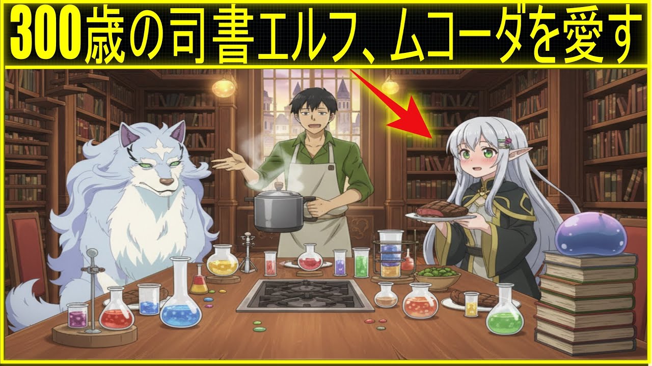 図書館で始まる衝撃展開！300年引きこもりハイエルフの正体!とんでもスキルで異世界放浪メシ2