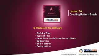 How to Create a Pattern Brush with Adobe Illustrator CC - Telugu