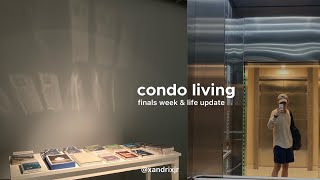 condo living: college finals week (dlscsb), coffee sessions and life update | xandrix