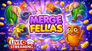 MERGE FELLAS ITALIAN BRAINROT NEW MODE LIVE GAMEPLAY #mergefellas #roblox #robloxlive