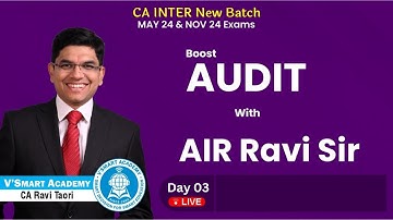 Demo Lec 03: CA Inter Audit Jan