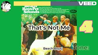 The Beach Boys - That's Not Me [karaoke]