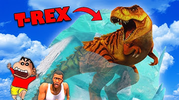 SHINCHAN and CHOP and AMAAN Playing DINOSAUR GAME to get T-REX Mecha Godzilla NOOB vs PRO vs HACKER