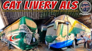 SUDAH PROSES CAT LIVERY‼️PENGERJAAN BUS ALS UJUNG 5 DI SUMBER ARTHA KAROSERI MALANG EX PO.PANDAWA 87 screenshot 4