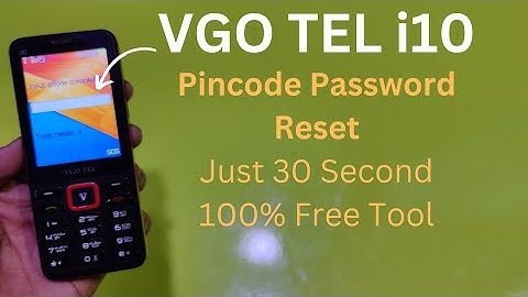 Vgo Tel i10 Password Pincode Reset Just 1 Click