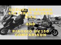 Ride along chat: Suzuki Burgman 400 vs Piaggio BV350