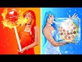 DESAFÍO DE COMIDA CALIENTE O FRÍA || ¡La chica helada vs la chica en llamas! Por 123 GO! CHALLENGE