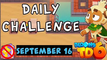 Bloons TD 6 Daily Challenge | The Four Underdogs. | No MK No Powers | September 16 2023