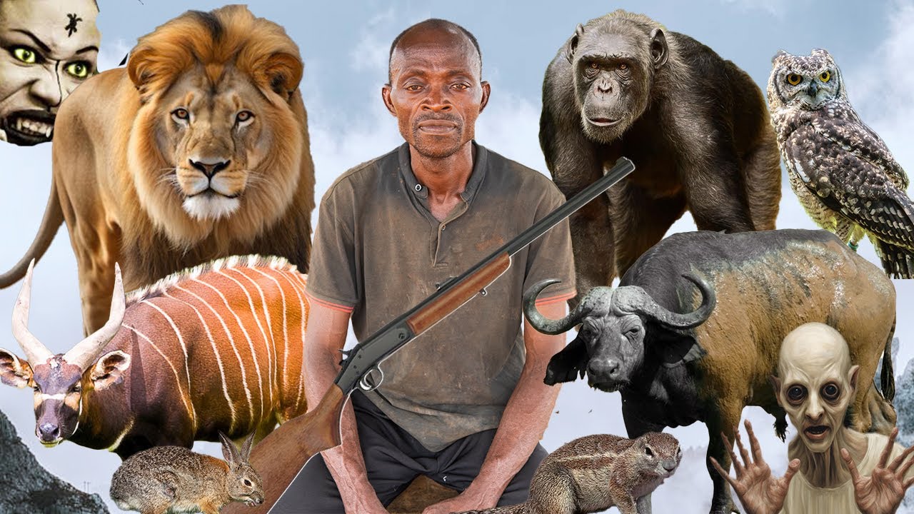 Eeii😒WONDERS, I saw a group of DWARFS preparing palm nut soup in the forest and an angry BUFFALO .