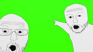 Soy Boys Pointing and Jumping Green Screen 60FPS