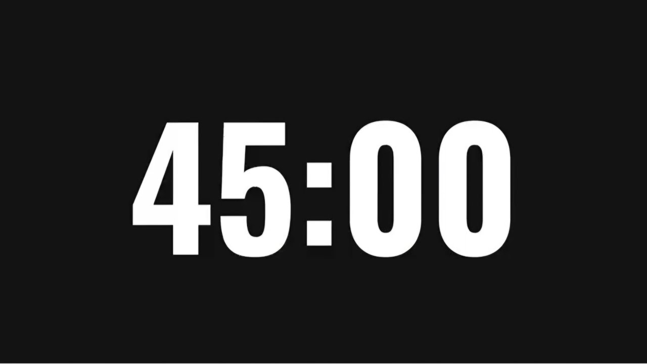 45 dakika kronometre ✨️ 45 dakika pomodoro 🌼 Reklamsız / Müziksiz