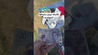 Thrift budget! What do you take to the car boot sale? #thrift