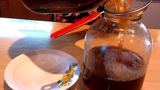 Как быстро приготовить напиток из чайного гриба.