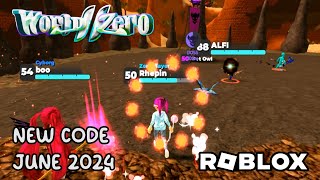 Roblox World Zero New Code June 2024