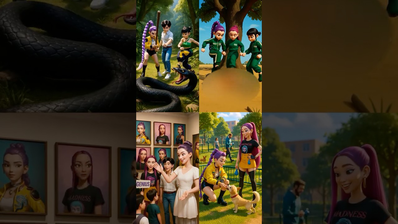 Rumi  Zoey  Mira - Kpop Demon Hunters  Meme Challenge 2