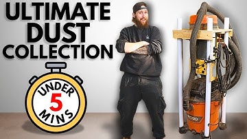 DIY Shop Vac Dust Collection Cart with Cyclone Separator (In 5 Mins)