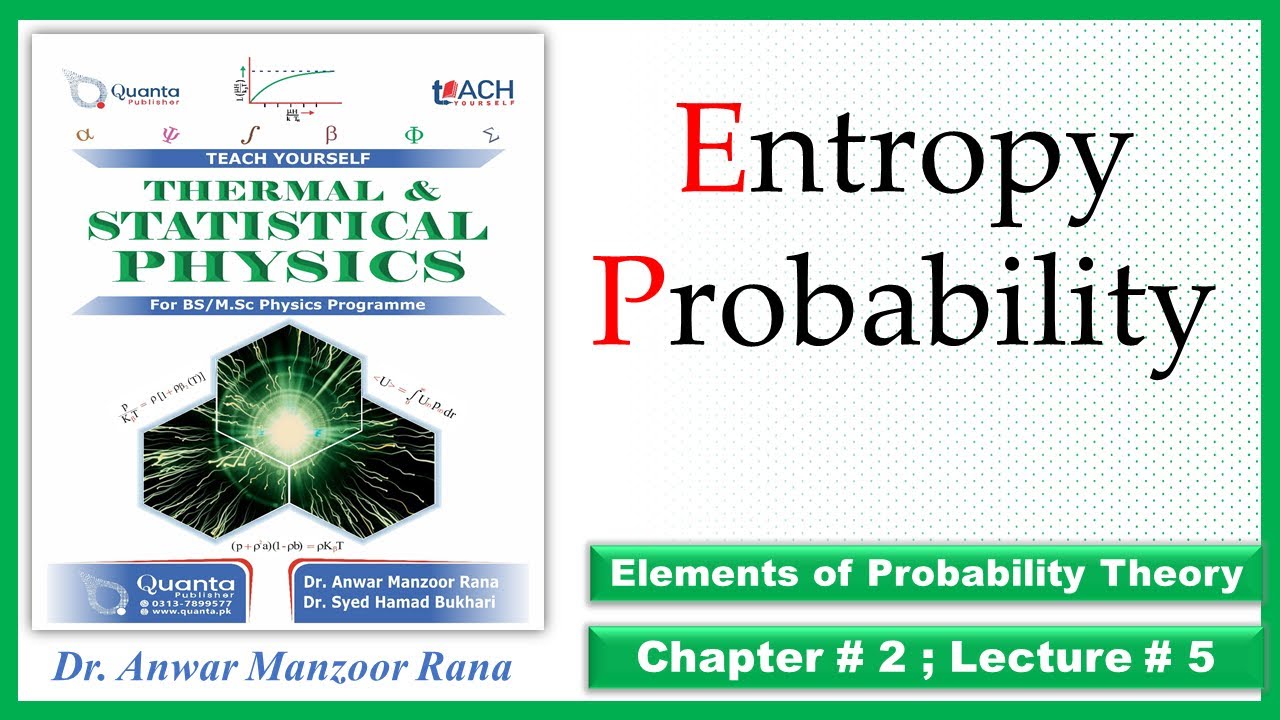 2.5 Entropy Probability | TSP | Dr. Anwar Manzoor