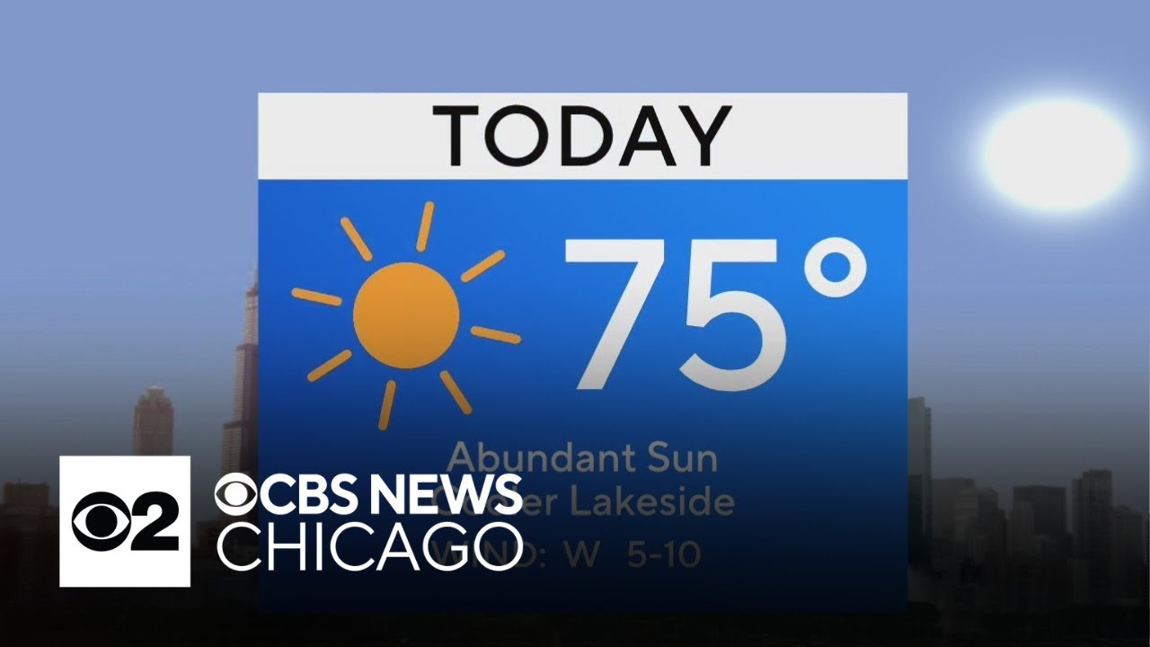 Sunny day ahead with highs in the 70s in Chicago - YouTube