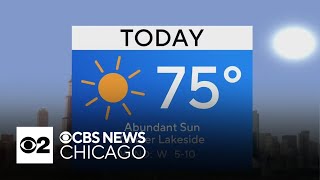 Sunny day ahead with highs in the 70s in Chicago