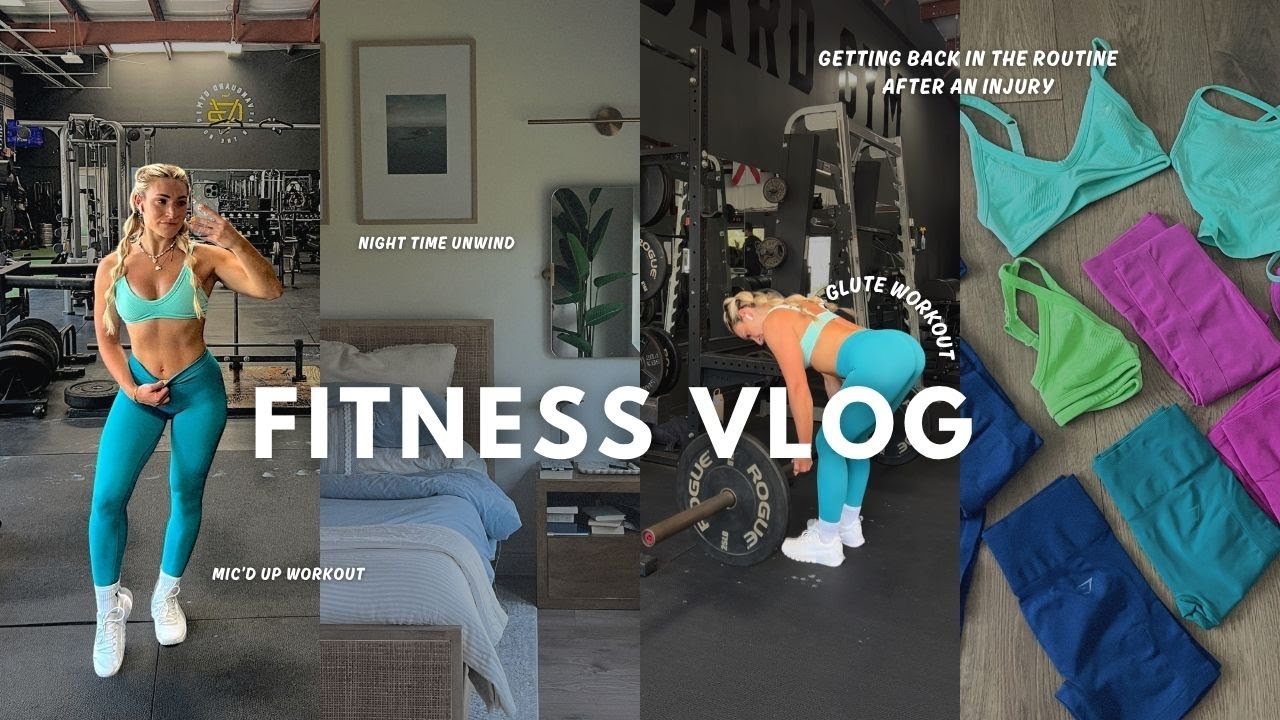 FITNESS VLOG: glute workout & night time chatty unwind