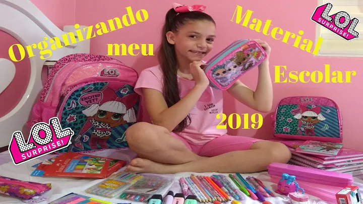 ORGANIZANDO MEU MATERIAL ESCOLAR 2019 - Melissa Za...