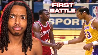 Rookie Michael Jordan’s FIRST Game vs Magic & Kareem! 😳 | Gen Z Reacts Update