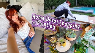 Home Decor Plant Shopping, Revolve Haul + Painting Cause She's Artsy!!